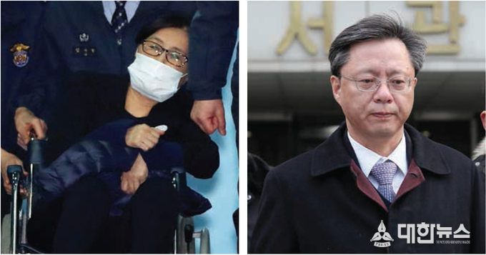 헌정 초유의 대통령 탄핵을 몰고 온 국정농단 사건 최순실의 구형 - 최순실씨가 1심 결심공판을 마치고 휠체어를 탄 채 12월 14일 서울중앙지법을 나서고 있다. 검찰은 이날 징역 25년과 벌금 1천185억원, 추징금 77억 9735만원을 구형했다. 세 번재 구속영장 청구만에 구속되는 우병우 - 우병우 전 청와대 민정수석비서관이 12월 14일 서울중앙지방법원에서 열린 영장실질심사를 마친 뒤 구치소로 향하고 있다. 국정농단 사건 수사가 시작된 이래 우 전 수석에 대한 구속영장 청구는 이번이 세 번째다.