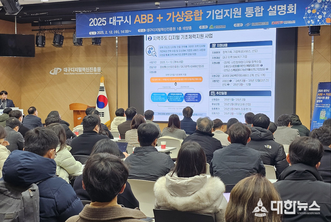 ‘2025 대구시 ABB+가상융합 기업지원 통합 설명회’. 대구시 제공