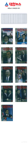 대한뉴스 2008년도 표지