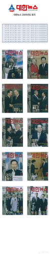 대한뉴스 2009년도 표지