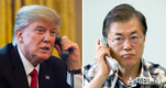 文대통령, 트럼프와 56분 전화통화...北 미사일 도발 대응책 논의