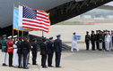 미군 유해 북한 원산 떠나 오산기기 도착