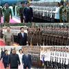 북한 의장대 사열하는 역대 대통령