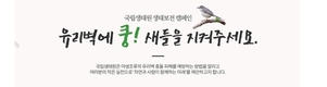 유리벽에 충돌하는 새들을 지켜주세요