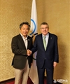 이기흥 대한체육회장, 토마스 바흐 IOC 위원장 면담