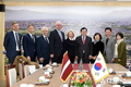주낙영 시장, 이나라 무르니에쩨 라트비아 국회의장 접견