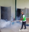 코로나바이러스 예방 학교 위생방역 봉사에 팔 걷은 ㈜ 태웅관리