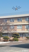 고령군보건소,코로나-19, 드론으로 학교 방역 나서