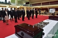2022년 중국군 유해 입관식 진행
