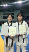 영천시청 태권도단 강보라‧미르 선수, 국가대표 선발...자매 나란히 태극마크