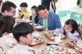 김영환 충북도지사,윤건영 충북교육감 학교급식 현장 방문
