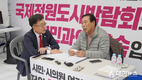 서범수 국민의힘 사무총장 최민호 시장 단식농성장 찾아 격려!