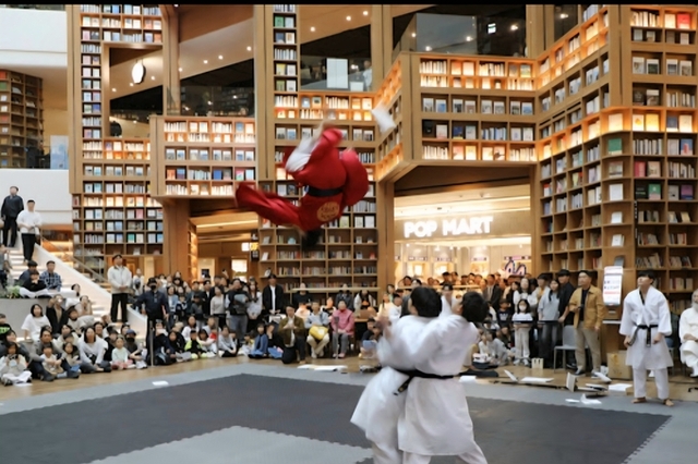 수원시태권도협회 시범단 공연